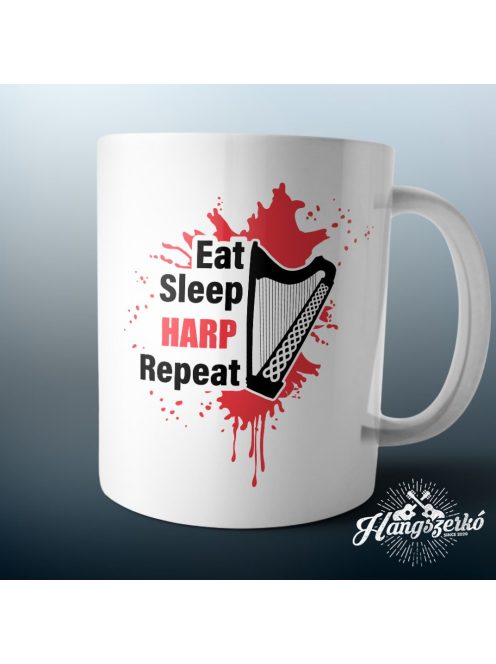 Eat Sleep Harp Repeat bögre