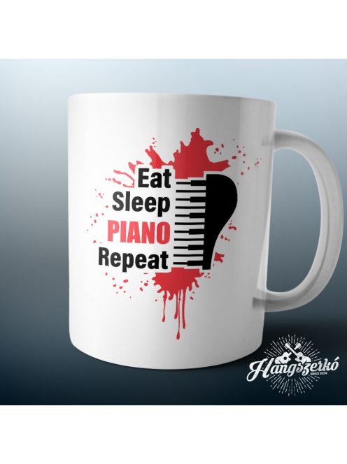 Eat Sleep Piano Repeat bögre