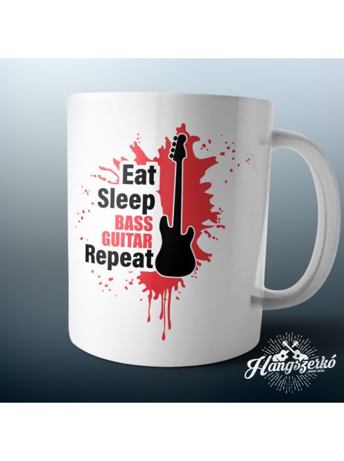 Eat Sleep Bass Guitar Repeat bögre