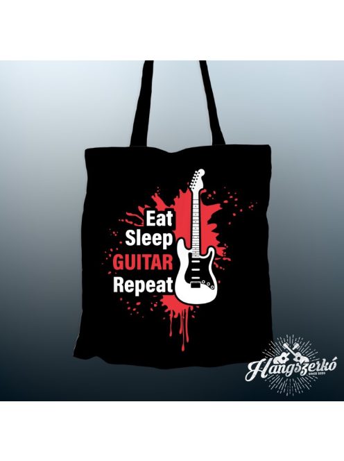 Eat Sleep Guitar Repeat vászontáska