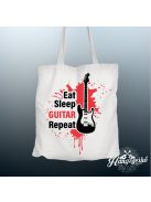 Eat Sleep Guitar Repeat vászontáska