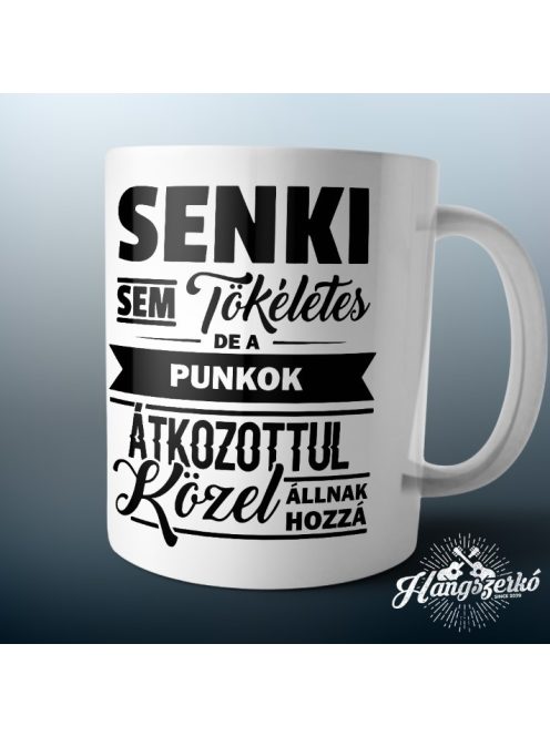 Senki sem tökéletes de a punkok átkozottul közel állnak hozzá bögre