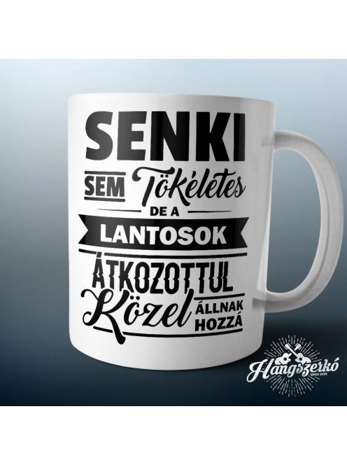 Senki sem tökéletes de a lantosok átkozottul közel állnak hozzá bögre